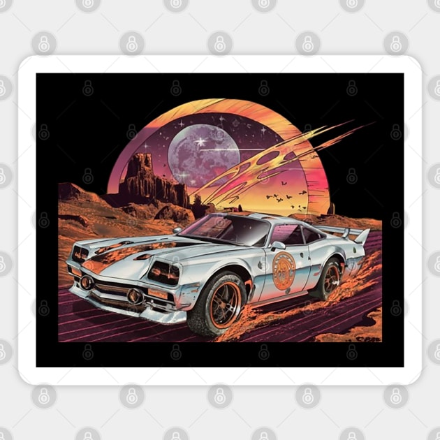Galaxy Racer Magnet by DIGITAL MERCH CREATIONS